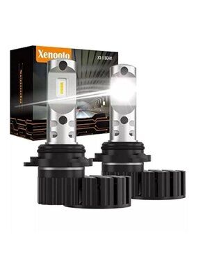 Xenooto 2023 Upgraded 9012 HIR2 LED Front Light Bulb, 3X Brightness 6000K White